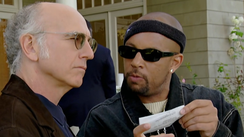 Larry David talking to Krazee-Eyez Killa