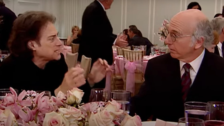 Richard Lewis arguing with Larry David