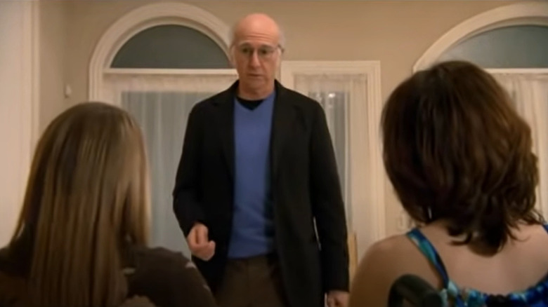 Larry David looking awkward