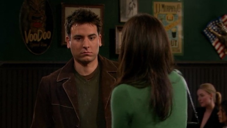 Ted talking to Robin in How I Met Your Mother