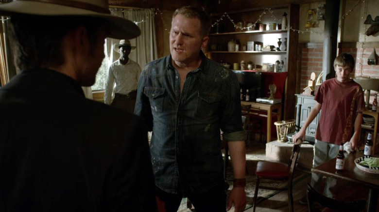 Michael Rapaport as angry Daryl Crowe in Justified