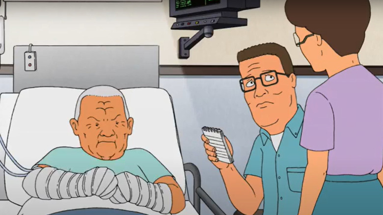 Cotton Hill on his deathbed