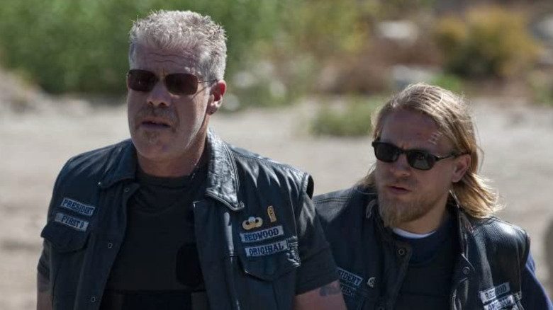 Ron Perlman and Charlie Hunnam sunglasses Sons of Anarchy