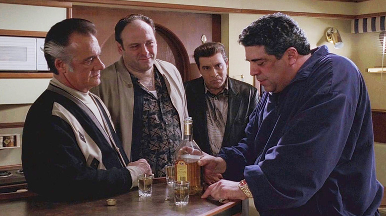 Tony and Paulie confront Salvatore The Sopranos