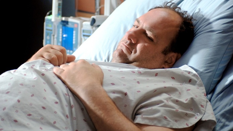 Tony in hospital bed The Sopranos