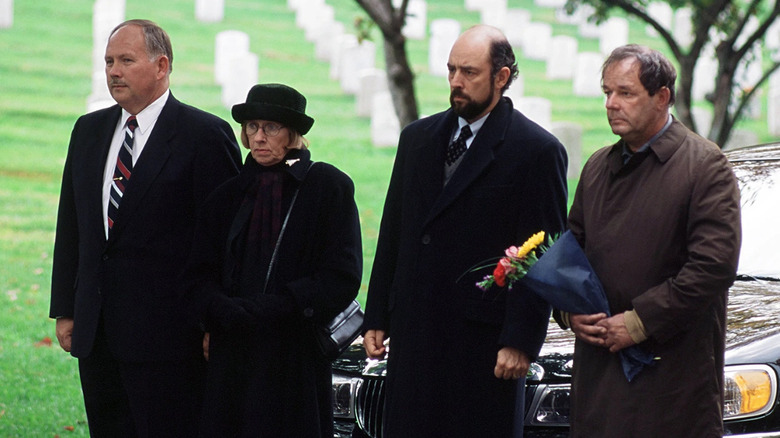 Ziegler and Landingham attend a funeral