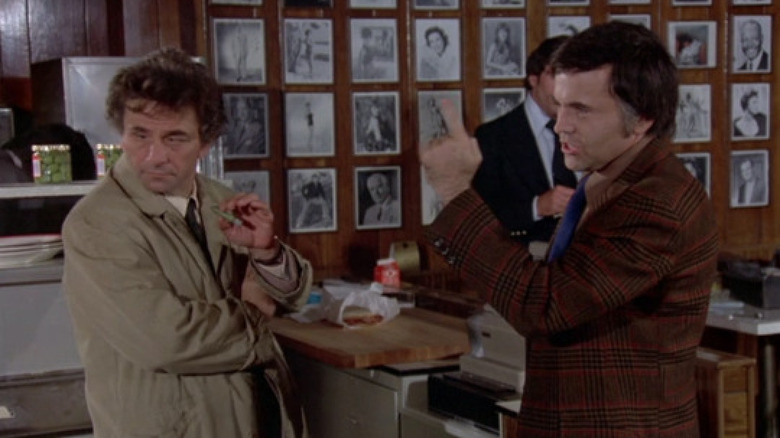 Peter Falk and Walter Koenig on Columbo