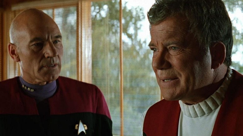 Picard talks with Kirk