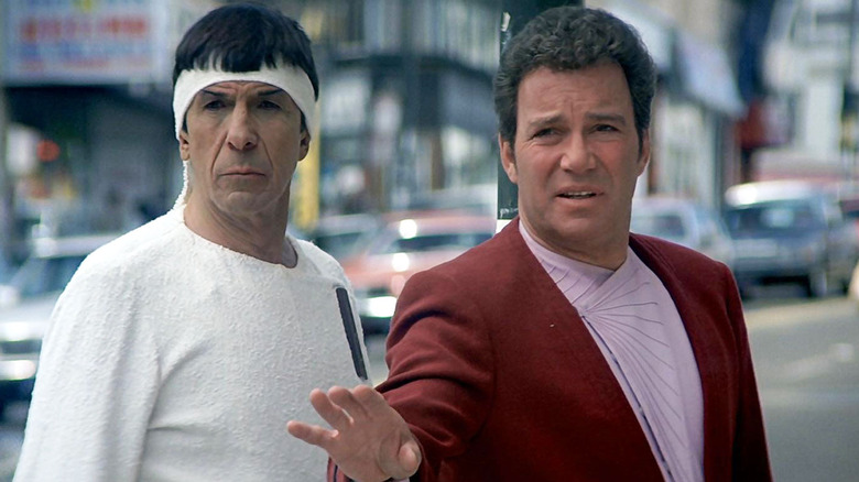 Kirk and Spock in San Fransisco