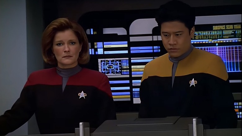 Captain Janeway and Harry Kim