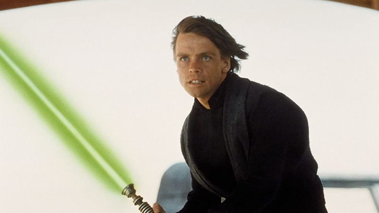 Luke Skywalker green lightsaber