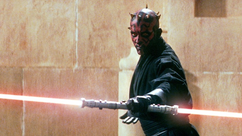 Darth Maul red double lightsaber