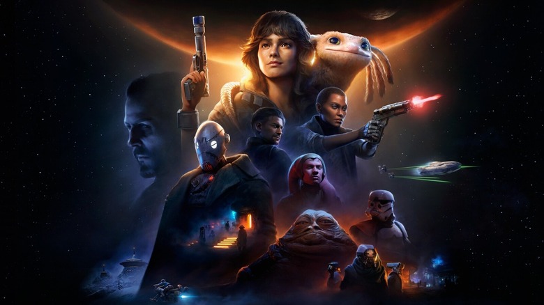 Poster art for the video game Star Wars Outlaws