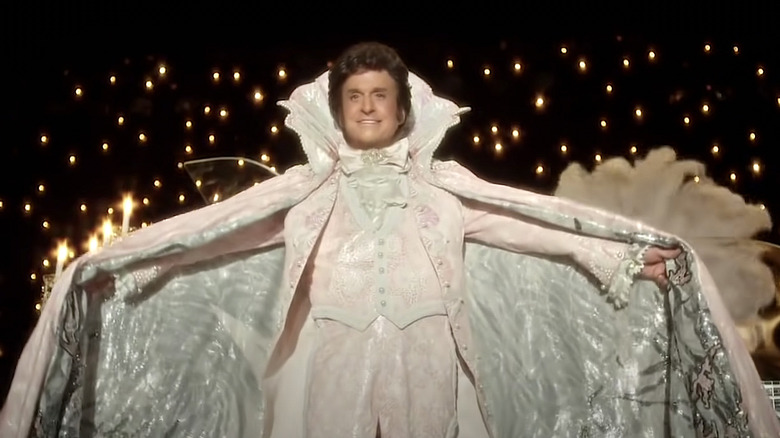 Michael Douglas in Behind The Candelabra performs