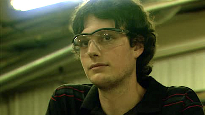 Dustin James wears glasses in Bubble