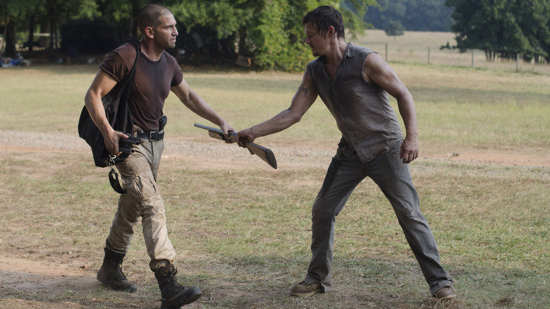 Shane and Daryl argue