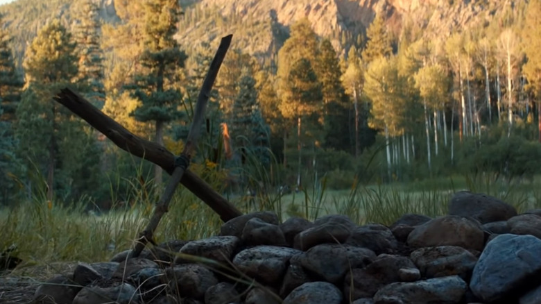 Wolverine's grave from Logan