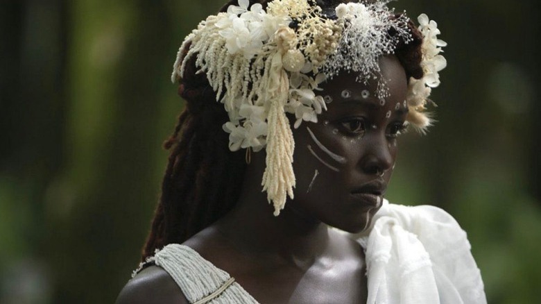 Lupita Nyong'o white dress Wakanda Forever