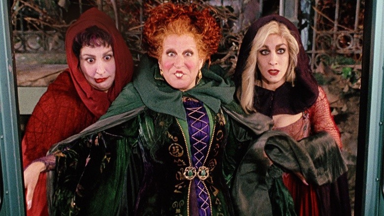 The Sanderson Sisters looking shocked