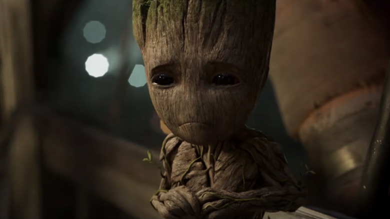 Baby Groot sad