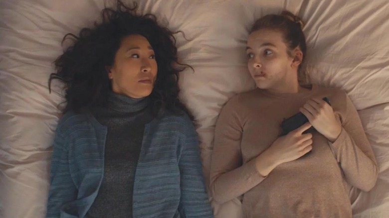 Sandra Oh and Jodie Comer in Killing Eve