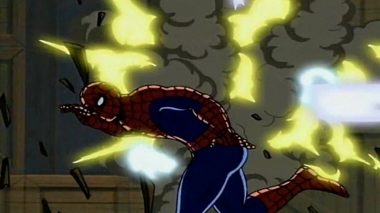 Spider-Man the Animated Series explosion