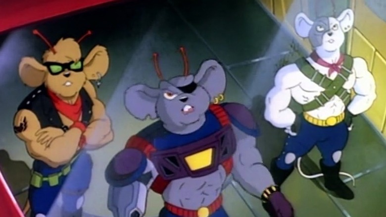 Throttle, Modo, and Vinne from Biker Mice From Mars