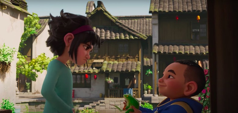 Exclusive 'Over The Moon' Clip: Meet Chin And His Pet Frog Croak