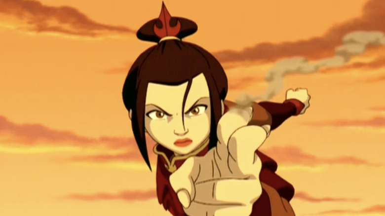 Azula com um fio de cabelo fora do lugar Avatar: O Último Mestre do Ar