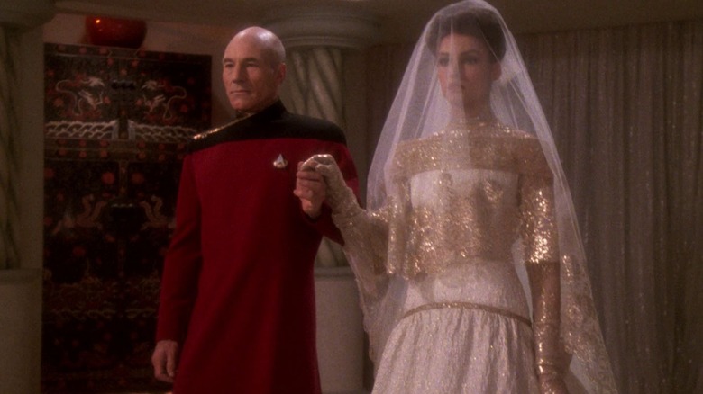 Star Trek: a próxima geração, o companheiro perfeito, casamento