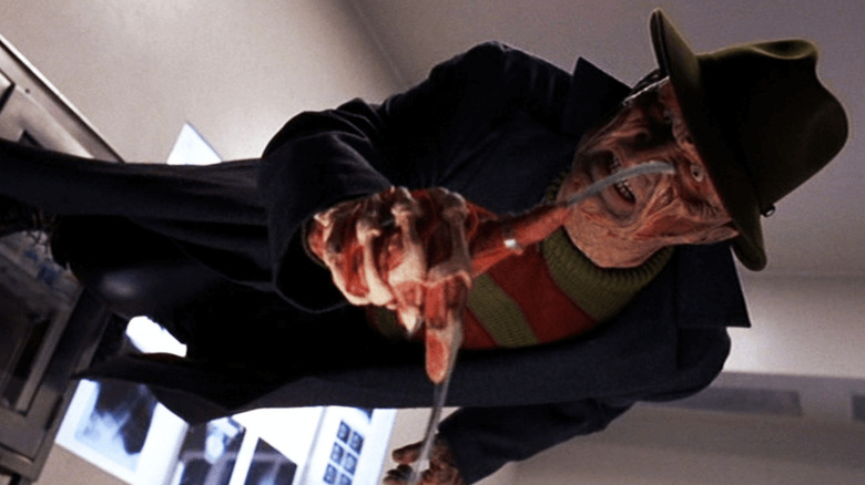 Freddy Krueger (Robert Englund) defies gravity in Wes Craven's New Nightmare (1994)