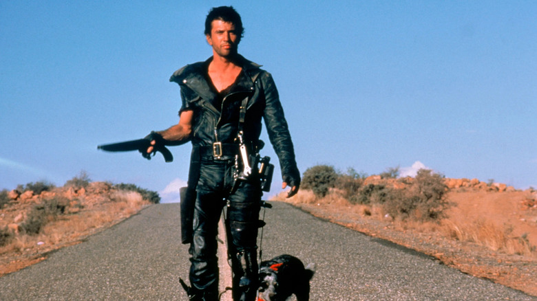 Mel Gibson holding gun Mad Max