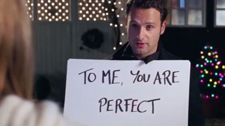 Love Actually cue cards