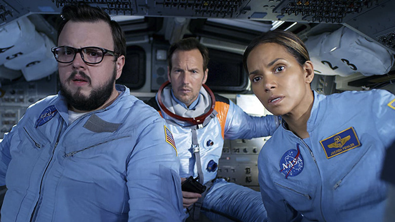 John Bradley, Patrick Wilson, and Halle Berry in Moonfall