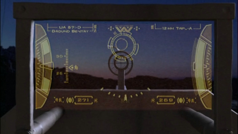 HUD from the Firefly pilot w/ Weyland-Yutani logo