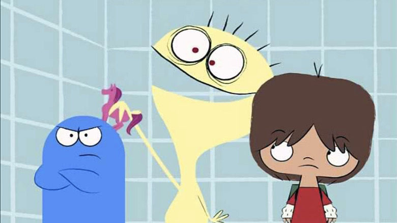 Bloo, Cheese, and Mac in Foster's Home for Imaginary Friends
