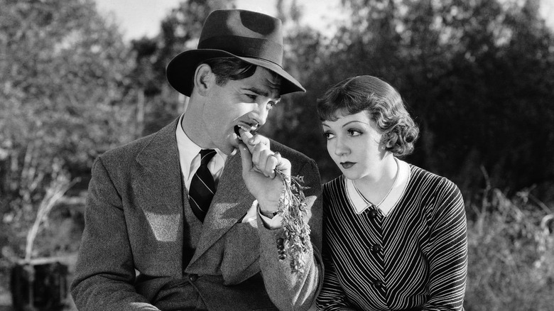 Clark Gable and Claudette Colbert in It Happened One Night