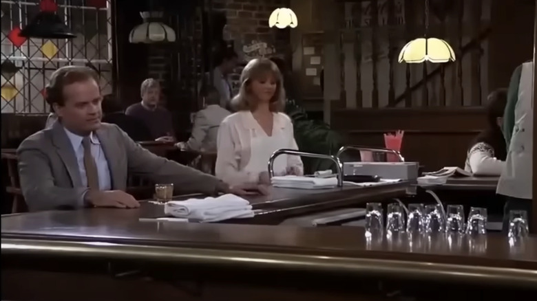 Kelsey Grammer's Frasier sits at the bar in Cheers