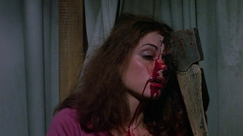 Friday the 13th 1980 axe in the face death 