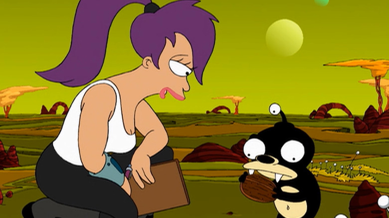 Futurama Nibbler and Leela 