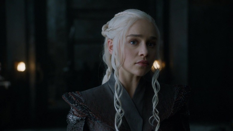 Emilia Clarke as Daenerys Targaryen on Game of Thrones