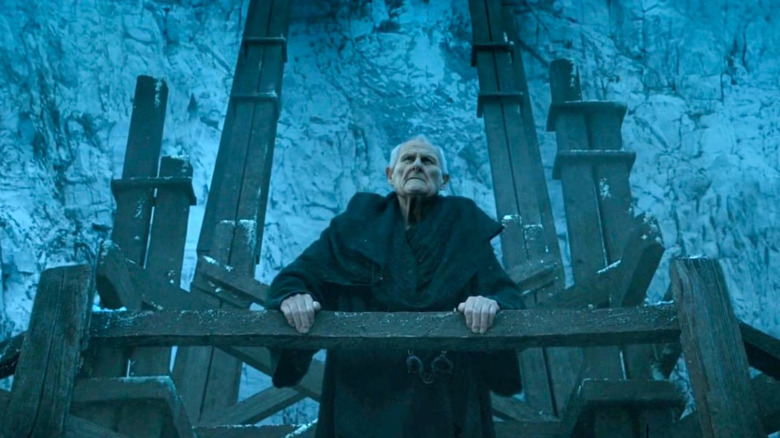 Peter Vaughan as Maester Aemon Targaryen at Castle Black on Game of Thrones