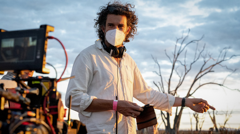 Garth Davis on the set of Foe