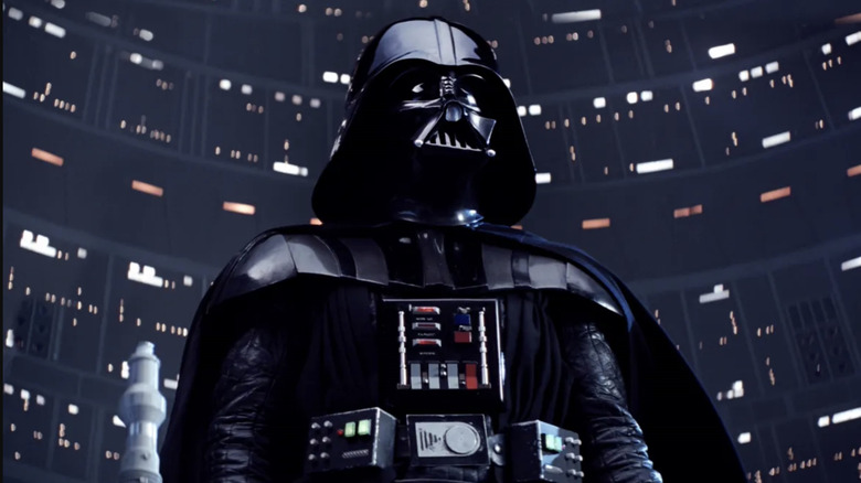 Darth Vader standing over Luke in Star Wars: The Empire Strikes Back