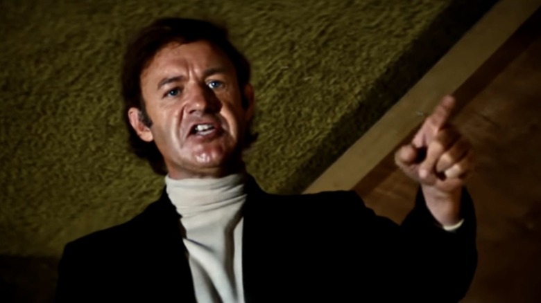 Reverend Scott preaches fire and brimstone to the survivors in The Poseidon Adventure