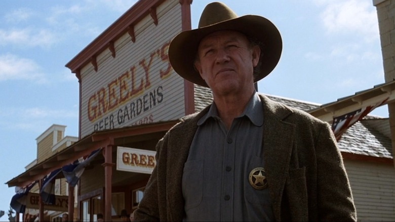 Gene Hackman lords over Big Whiskey as Little Bill Daggett in Unforgiven