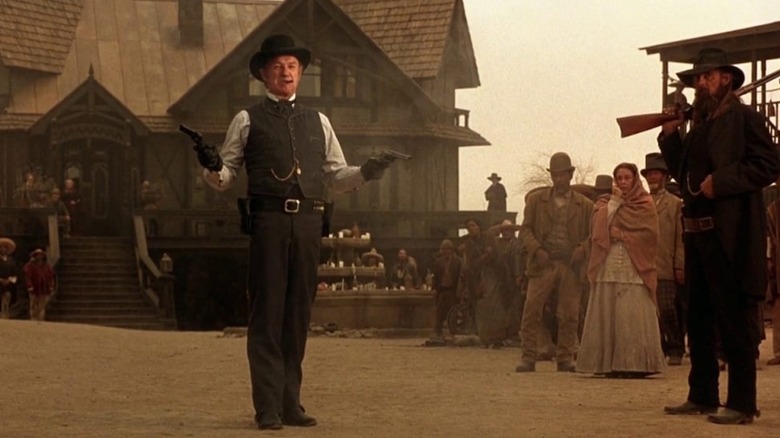 Gene Hackman two-fists pistols as John Herod in The Quick and the Dead