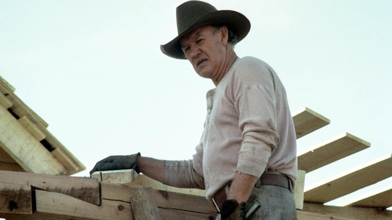 Gene Hackman is building a house as Little Bill Daggett in Unforgiven