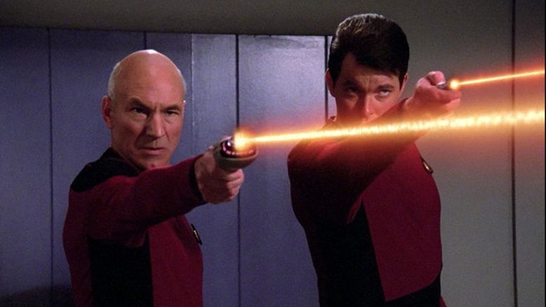 Picard and Riker phasers
