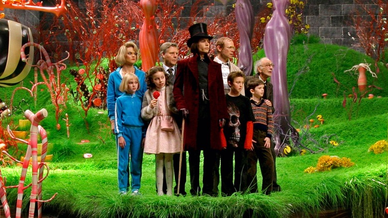 The cast of Charlie and the Chocolate Factory